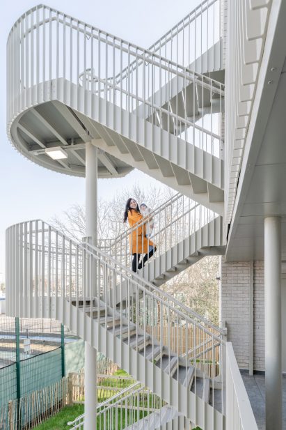 Photo of an exterior staircase at Citizens House