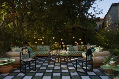 Terrace at Milanese villa