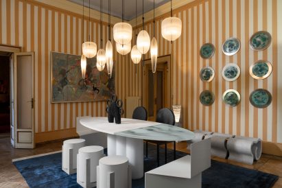 Dining space in Milanese apartment