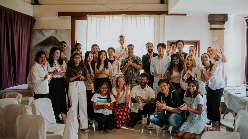 Students and tutors at the Atelier Emona architecture workshop
