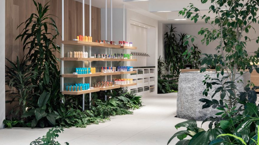 Plant-filled beauty boutique in Montreal