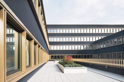 Courtyard in Passau police station