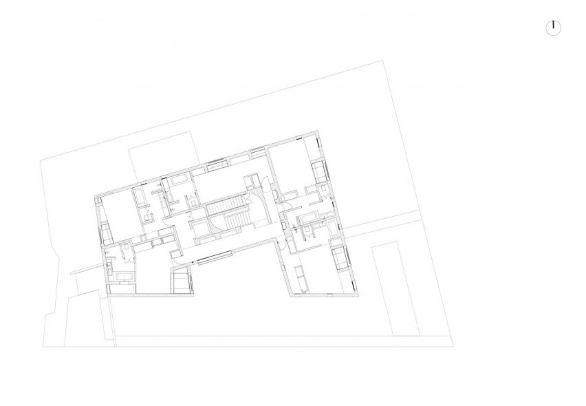First floor plan of Maison Brummell Marrakech by Bergendy Cooke