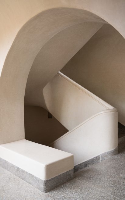 Interior photo of a staircase