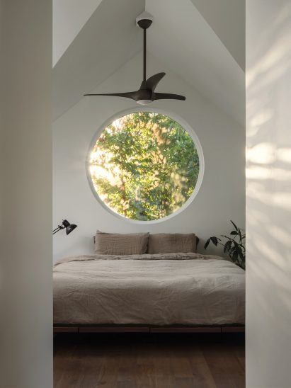 Neutral colours in bedroom of ADU