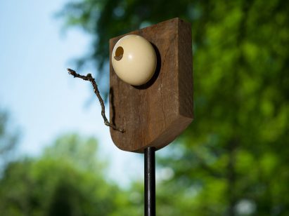 A birdhouse at Brackridge Park