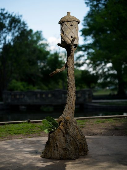 A birdhouse at Brackenridge Park