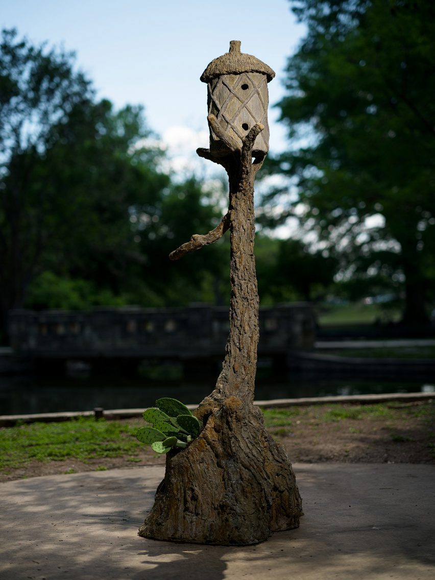 A birdhouse at Brackenridge Park