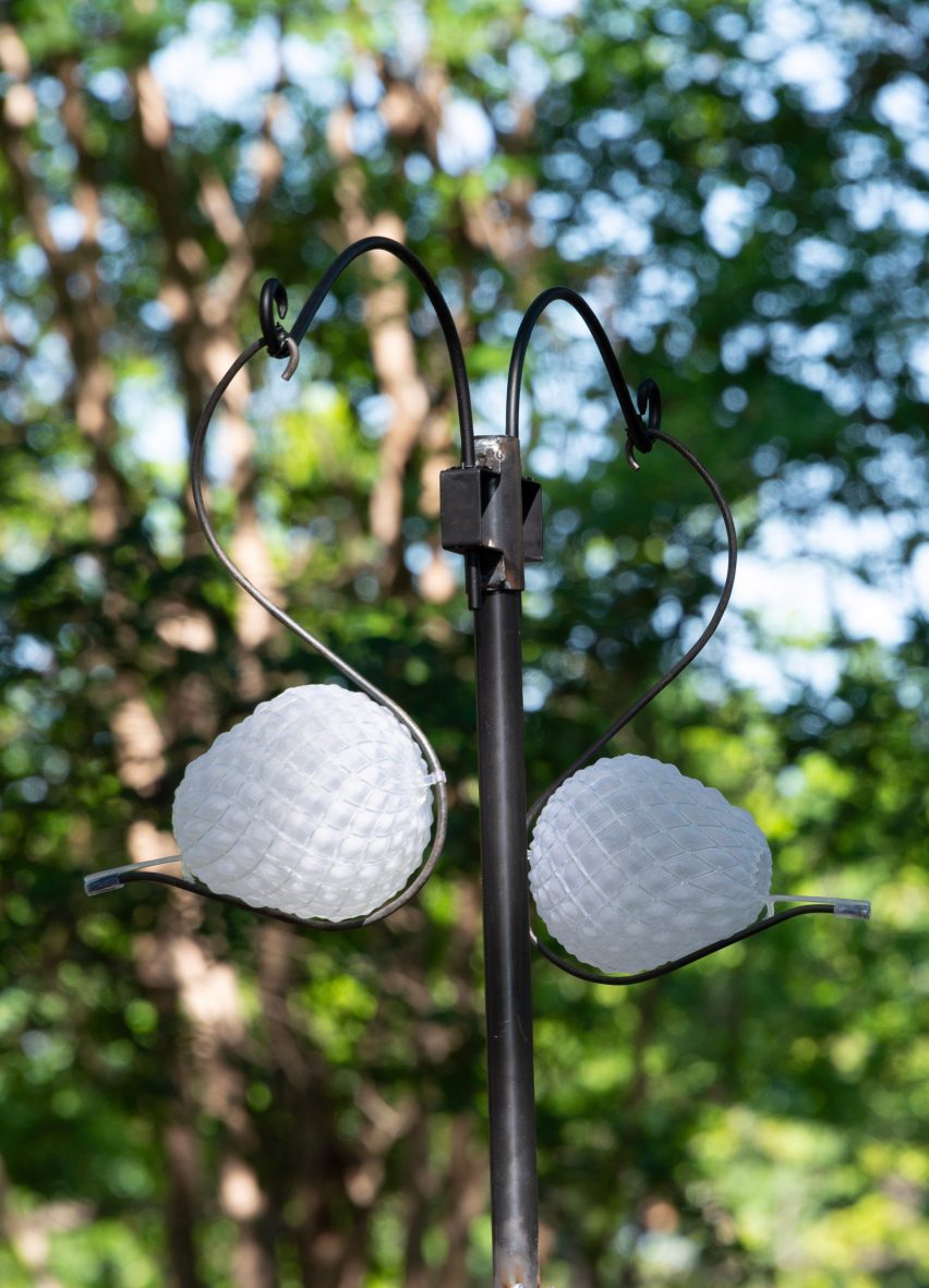 White bulb birdhouse