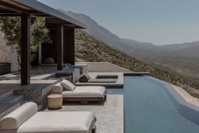 Infinity pool of Crete holiday home
