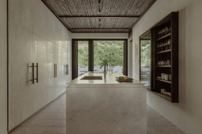 Kitchen of O Lofos house in Greece