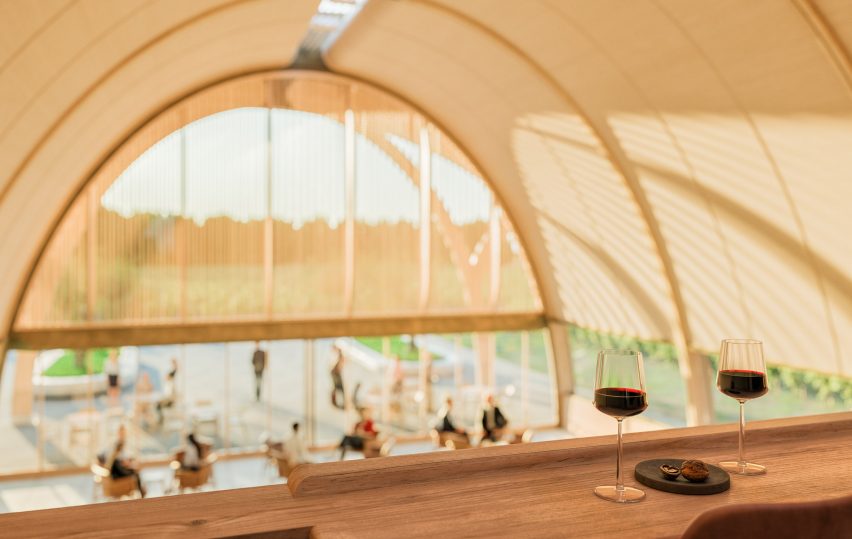 Bodegas Faustino winery interior by Foster + Partners