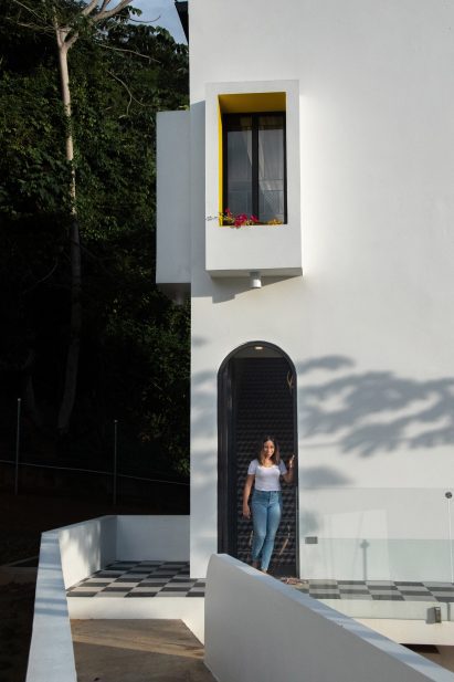 House with arched door