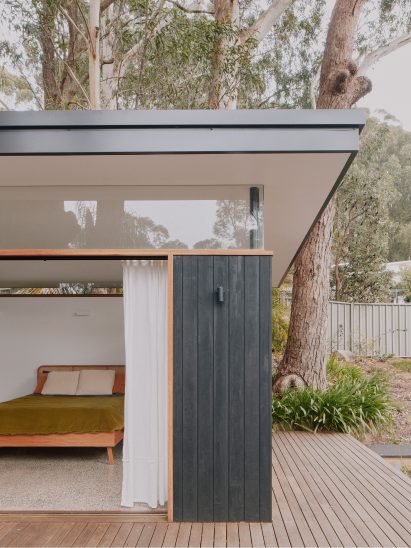 Garden room with deck