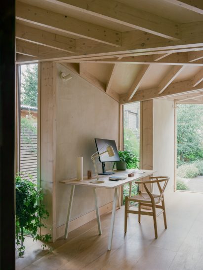 Photo of a workspace in the studio