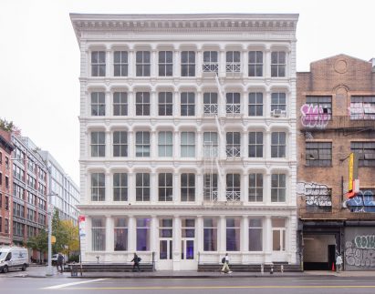 Exterior of cast-iron building housing Canal Projects