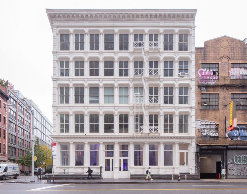 Exterior of cast-iron building housing Canal Projects