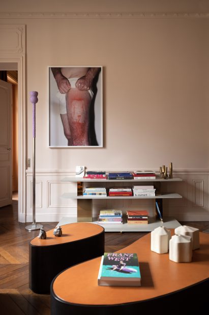 Reading room of Canal Saint-Martin apartment