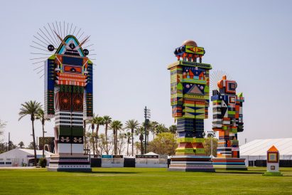Robotic statues at Coachella