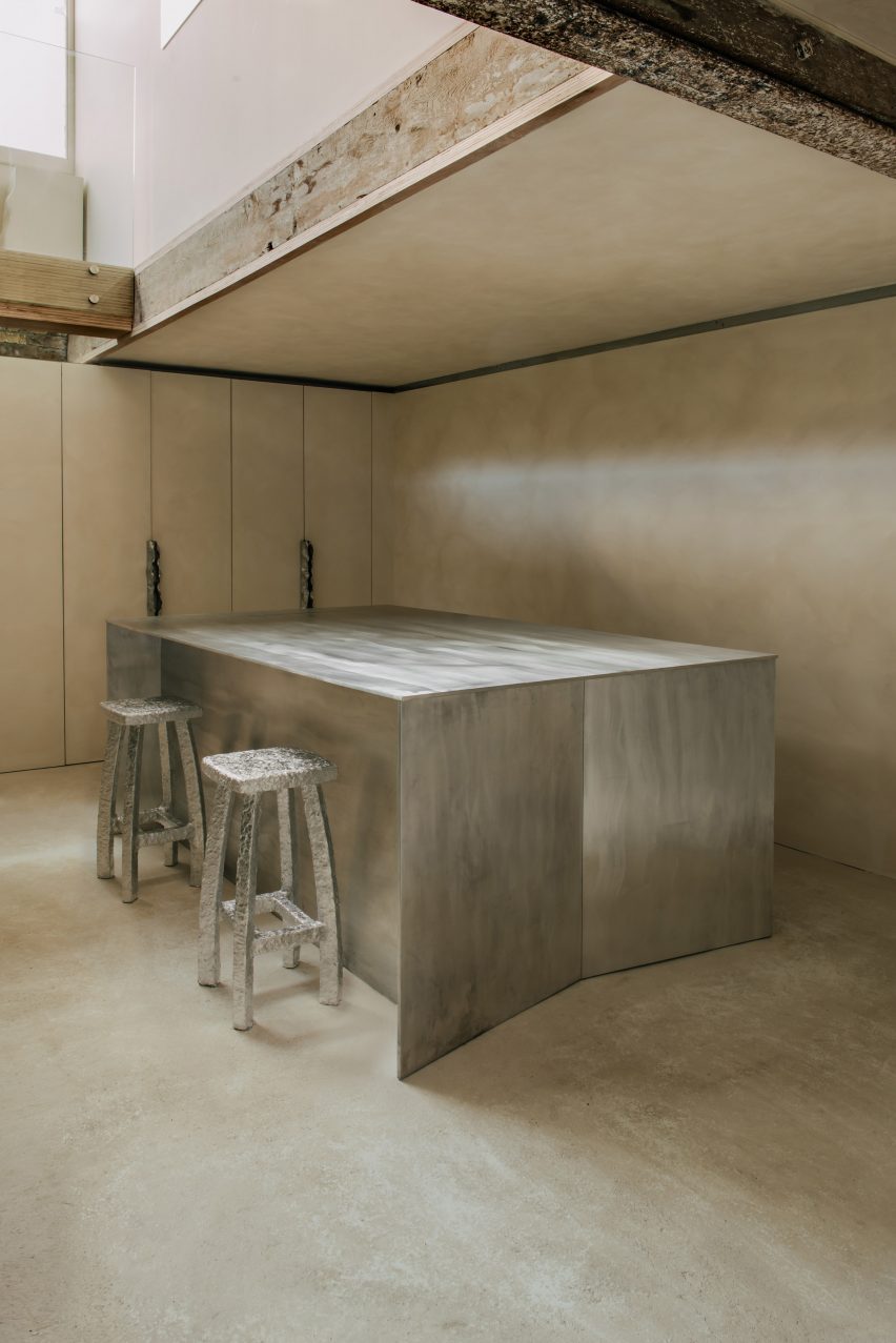 Completedworks studio designed by Hollie Bowden features minimalist interior