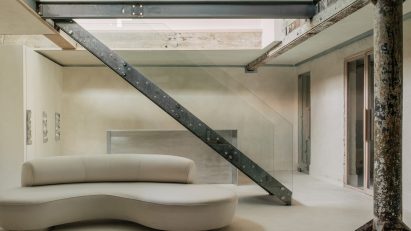 Completedworks studio designed by Hollie Bowden features minimalist interior