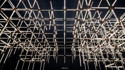 Preciosa's Crystal Beat installation for Milan design week
