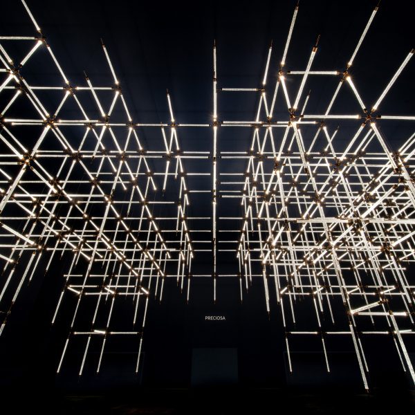 Preciosa's Crystal Beat installation for Milan design week
