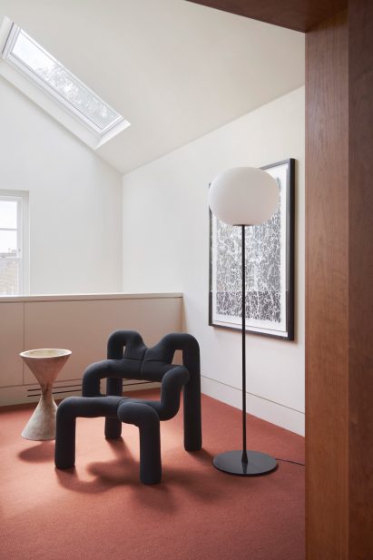 Chair on stairwell landing of Queen's Park House