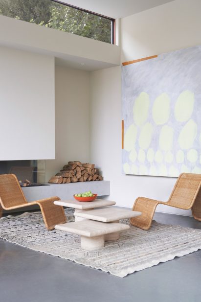 Living room seating area of Queen's Park House