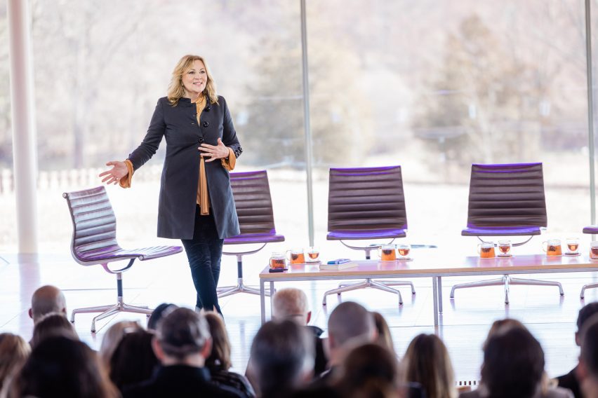 Sharon Prince speaking at Grace Farms
