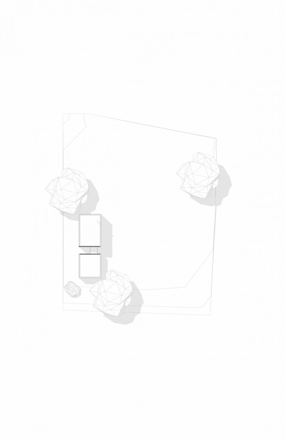 Site plan of the tiny house in Ecuador by PJCArchitecture