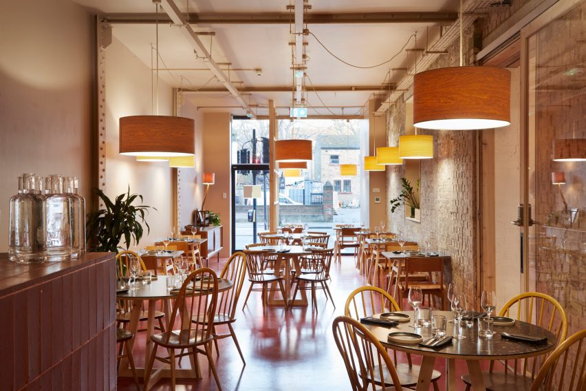Interior of Edit restaurant