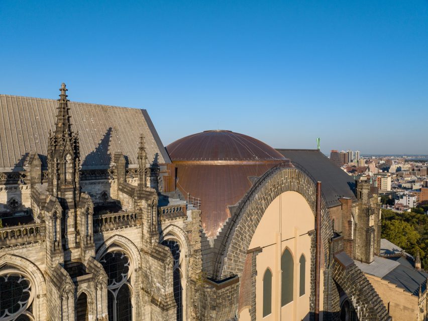 St John the divine copper dome exterior