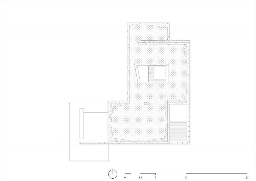 Roof plan of Family house in the Czech Republic by RO_AR