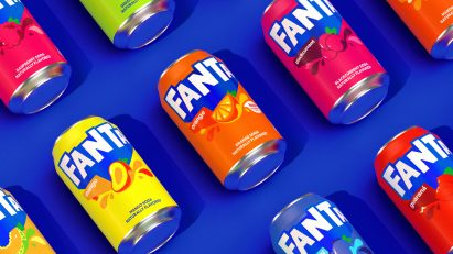 Fanta rebrand by Coca-Cola design team and Jones Knowles Ritchie