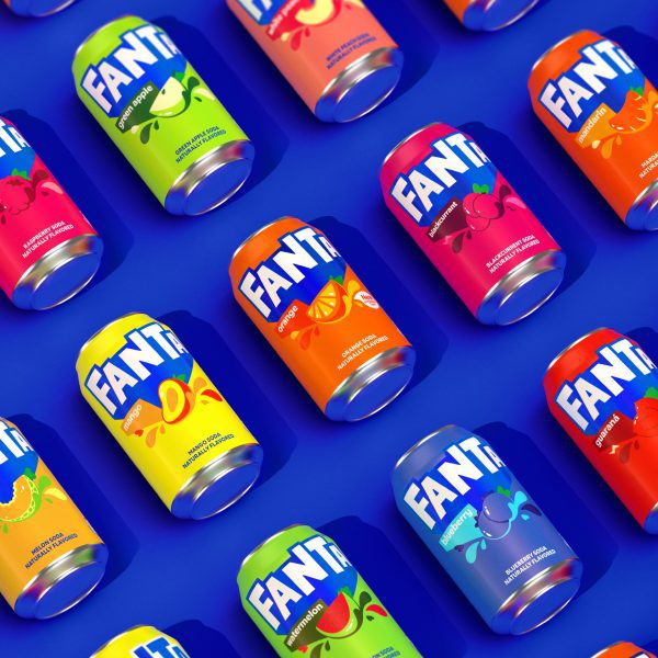 Fanta rebrand by Coca-Cola design team and Jones Knowles Ritchie