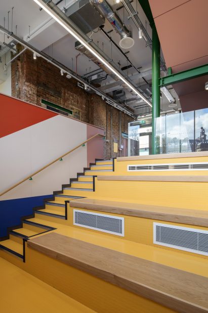 Staircase in Farrell Centre in Newcastle