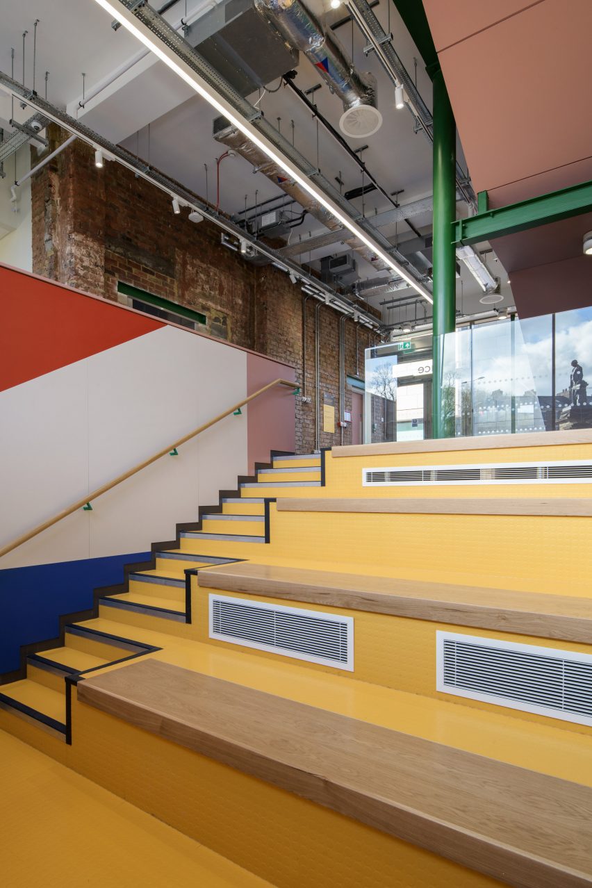 Staircase in Farrell Centre in Newcastle