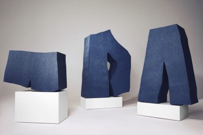 Photo of denim cabinetry at More or Less