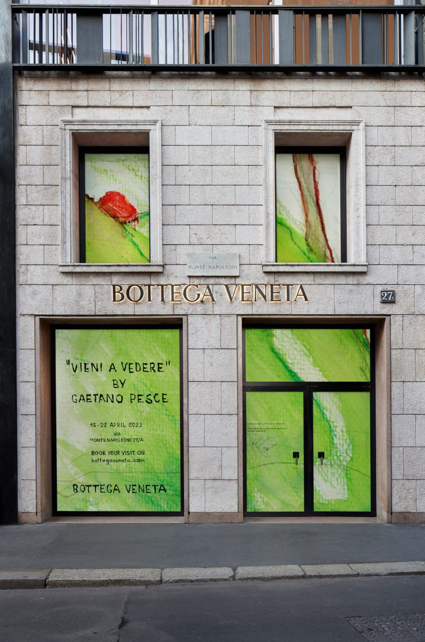 Vieni a Vedere installation by Bottega Veneta and Gaetano Pesce at Milan design week