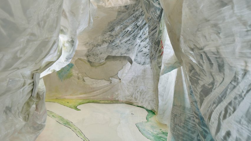Vieni a Vedere installation by Bottega Veneta and Gaetano Pesce at Milan design week