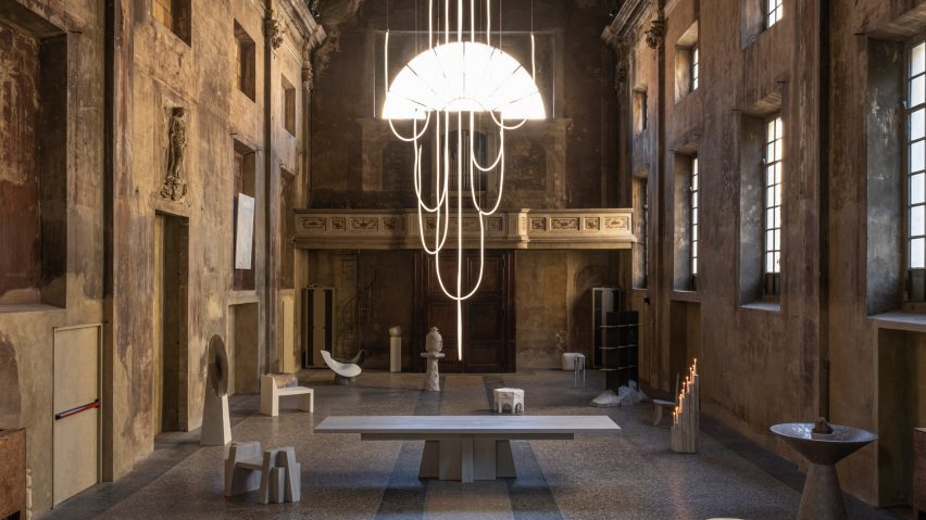 Church with modern furniture
