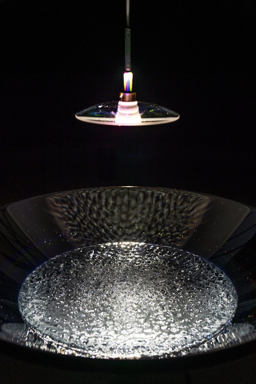 Shaped by Water installation by Google and Lachlan Turczan at Milan Design Week