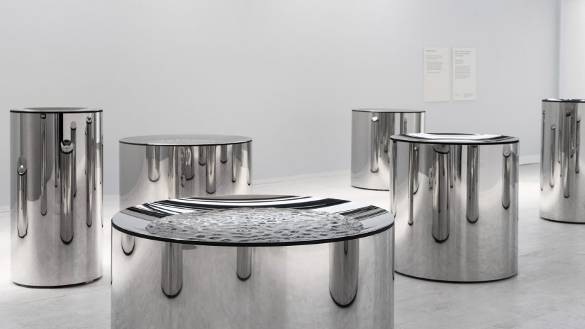 Shaped by Water installation by Google and Lachlan Turczan at Milan Design Week