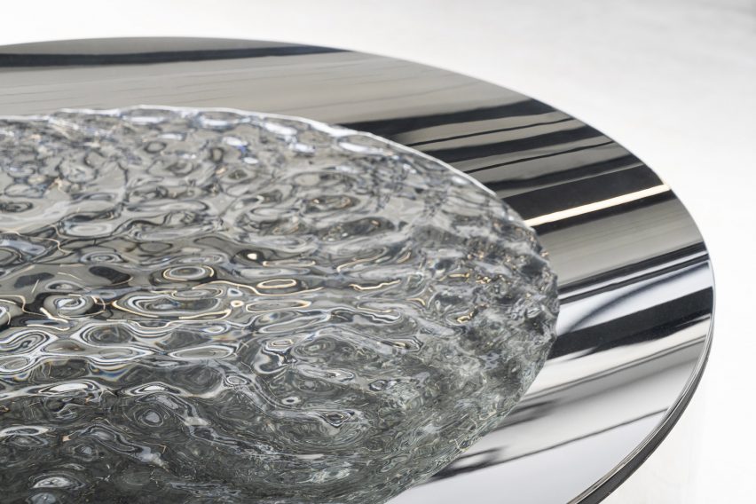 Shaped by Water installation by Google and Lachlan Turczan at Milan Design Week
