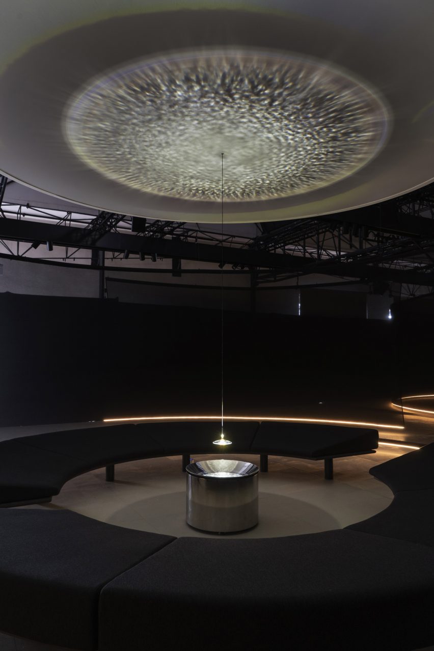 Shaped by Water installation by Google and Lachlan Turczan at Milan Design Week