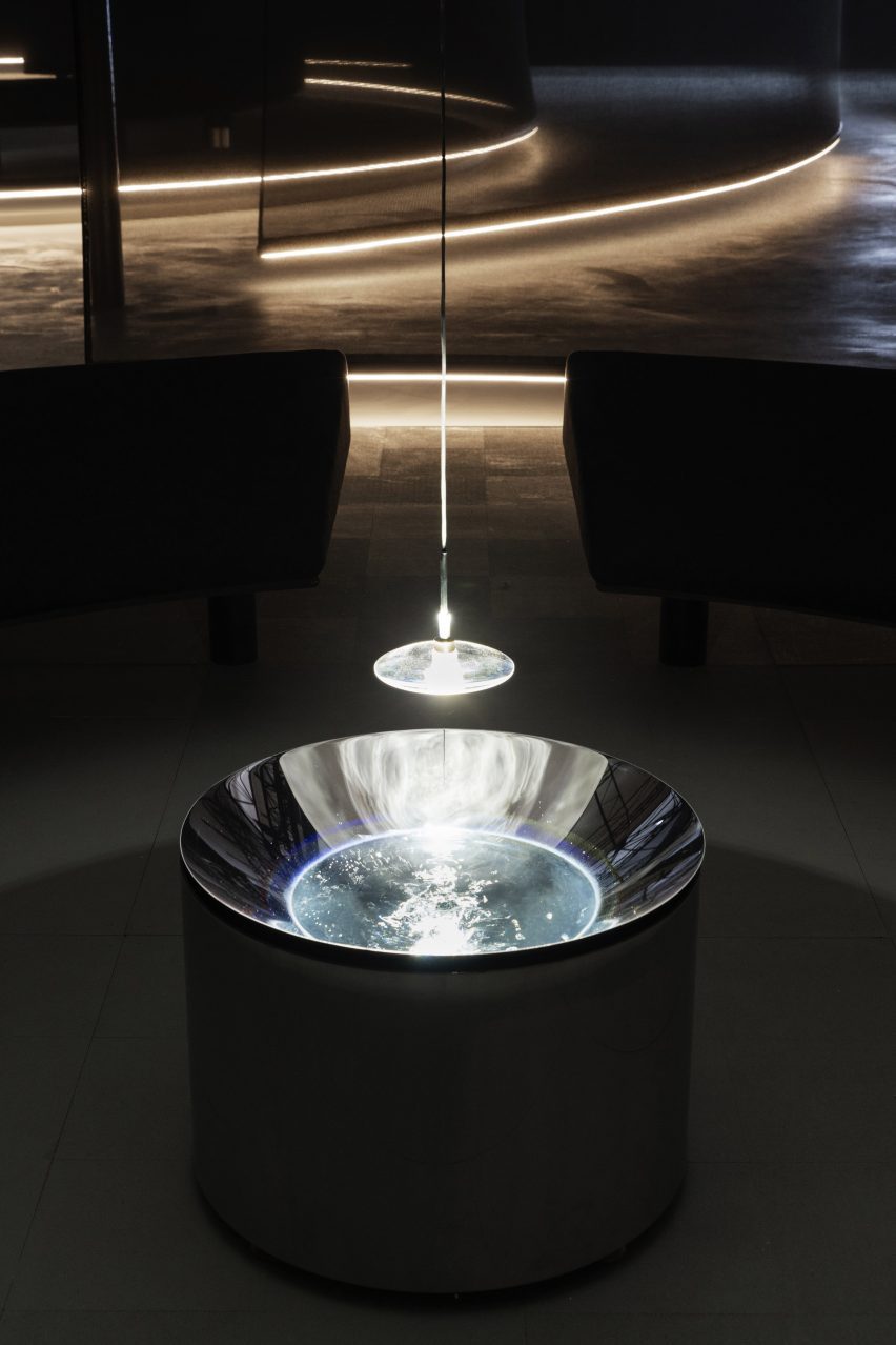 Shaped by Water installation by Google and Lachlan Turczan at Milan Design Week