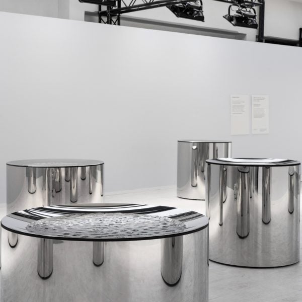 Shaped by Water installation by Google and Lachlan Turczan at Milan Design Week