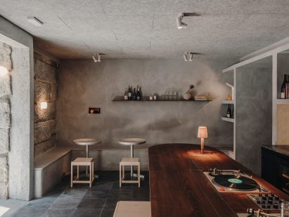 Interior of Gota bar in Madrid designed by Plantea Estudio