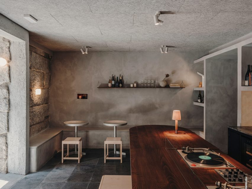 Interior of Gota bar in Madrid designed by Plantea Estudio